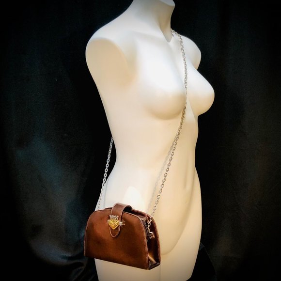 Vincenza Vtg Chain Evening Crossbody Bag - Picture 4 of 11